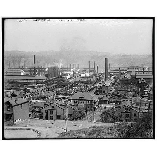 Historic Print, Homestead Steel Works, Homestead, Pa. - 5, 16" x 20"
