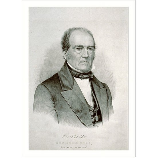 Historic Print, Hon. John Bell: our next president"", 16" x 20"