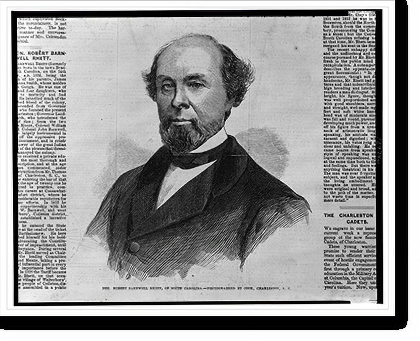 Robert Rhett Historic Print, Hon. Robert Barnwell Rhett, of South Carolina ...