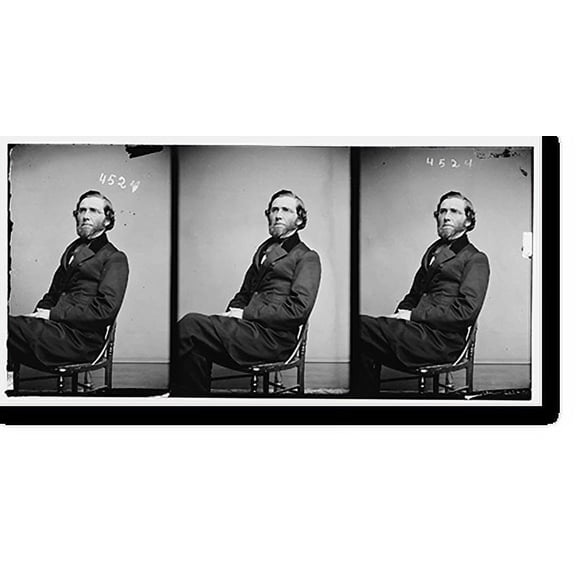 Historic Print, Hooker Hon. Charles Edward of Miss. Capt of 1st Regt of Miss Light Artillery lost an arm at Vicksburg later Colonel of Cavalry, 18" x 24"