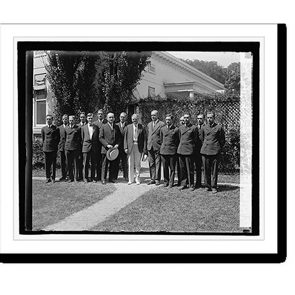 Historic Print, Hoover with Genl. Tire & Rubber Co. pilots, 8/20/29, 18" x 24"