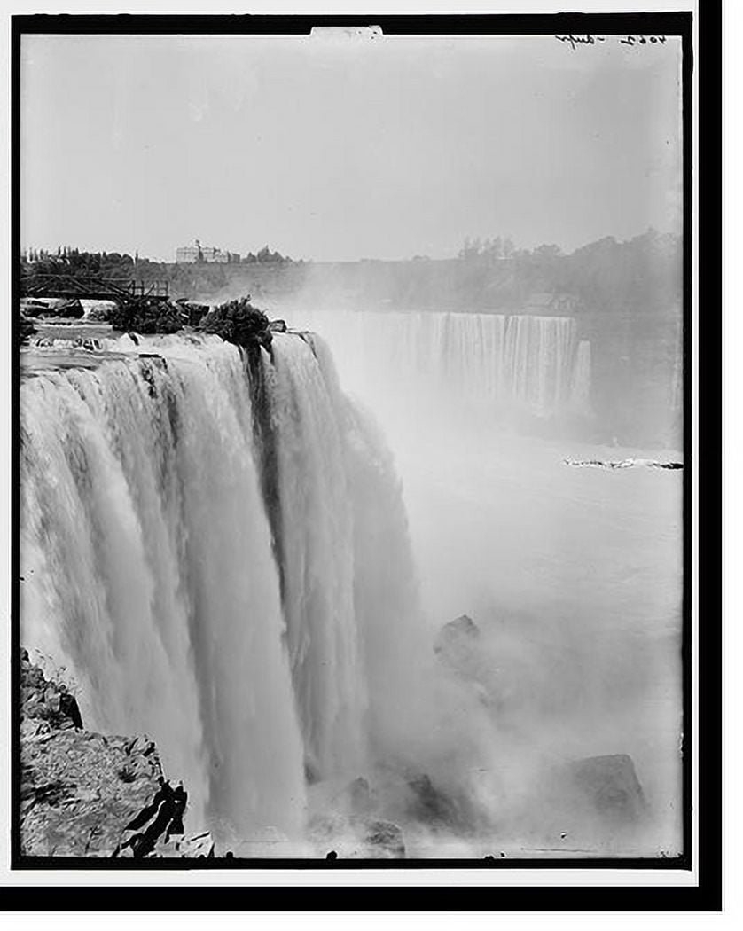 Historic Print, [Horseshoe Falls from Goat Island], 16" x 20"