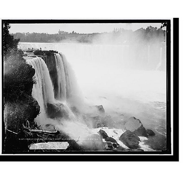 Historic Print, Horseshoe Falls from Goat Island, Niagara, 16" x 20"