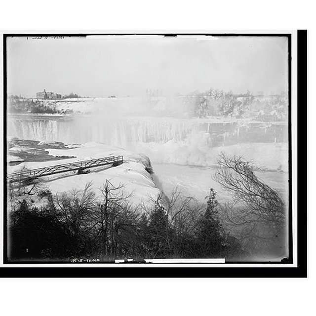 Historic Print, Horseshoe Falls from Goat Island, Niagara, N.Y., 16" x