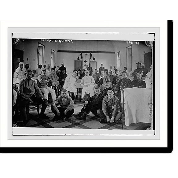 Historic Print, Hosp. at Quimper, 16" x 20"