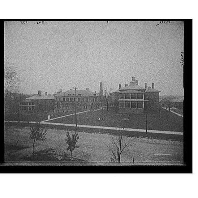 Historic Print, Hospital, U. of M. [University of Michigan], Ann Arbor