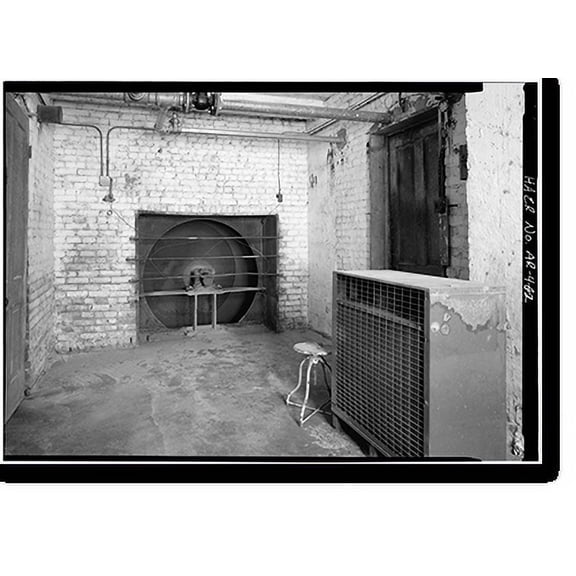 Historic Print, Hot Springs National Park, Bathhouse Row, Buckstaff Bathhouse: Mechanical & Piping Systems, State Highway 7, 1 Mile North of U.S. Highway 70, Hot Springs, Garland County...18" x 24"