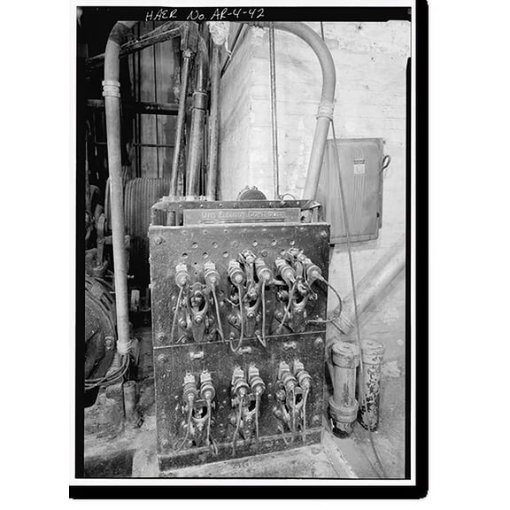 Historic Print, Hot Springs National Park, Bathhouse Row, Fordyce Bathhouse: Mechanical & Piping Systems, State Highway 7, 1 mile north of U.S. Highway 70, Hot Springs, Garland County, …16" x 20"