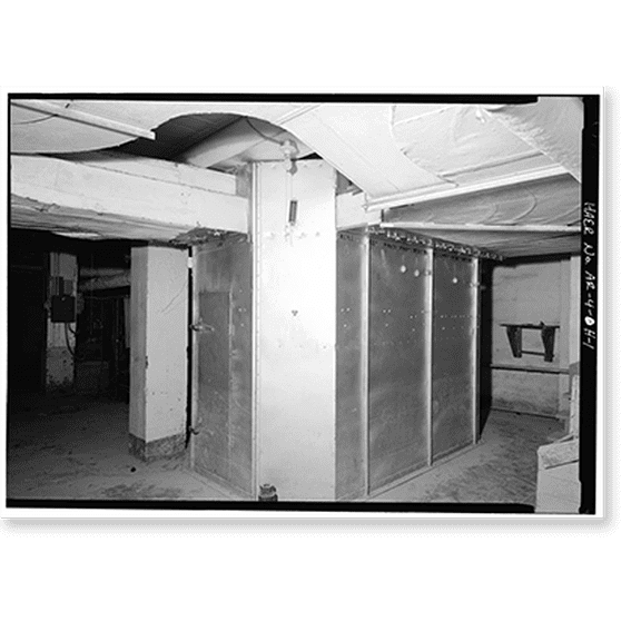 Historic Print, Hot Springs National Park, Bathhouse Row, Lamar Bathhouse: Mechanical & Piping Systems, State Highway 7, 1 mile north of U.S. Highway 70, Hot Springs, Garland County, AR, 16" x 20"