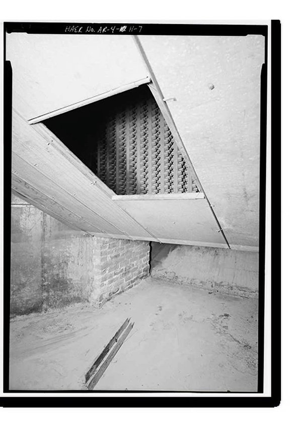 Historic Print, Hot Springs National Park, Bathhouse Row, Lamar Bathhouse: Mechanical & Piping Systems, State Highway 7, 1 mile north of U.S. Highway 70, Hot Springs, Garland County, AR - 7, 18" x 24"