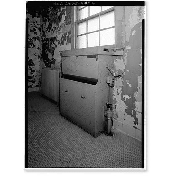 Historic Print, Hot Springs National Park, Bathhouse Row, Ozark Bathhouse: Mechanical & Piping Systems, State Highway 7, 1 mile north of U.S. Highway 70, Hot Springs, Garland County, AR - 6, 18" x 24"