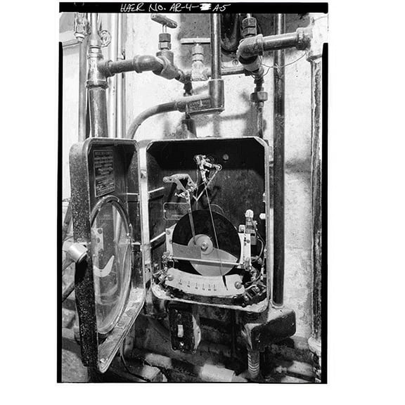 Historic Print, Hot Springs National Park, Bathhouse Row, Superior Bathhouse: Mechanical & Piping Systems, State Highway 7, 1 mile north of U.S. Highway 70, Hot Springs, Garland County,...18" x 24"