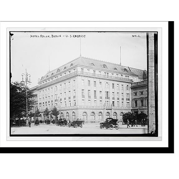 Historic Print, Hotel Adlon - U.S. Embassy, exterior, Berlin, 18" x 24"