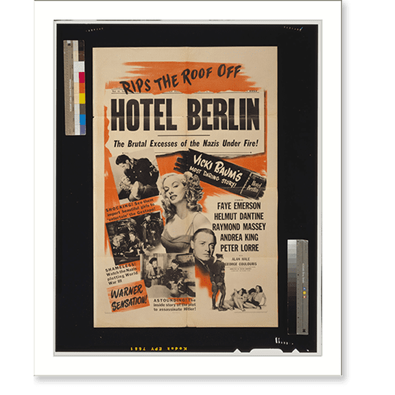 Historic Print, Hotel Berlin, 16" x 20"