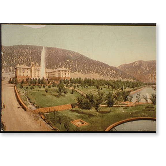 Historic Print, Hotel Colorada [i.e. Colorado], Glenwood Springs, Col. - 2, 16" x 20"