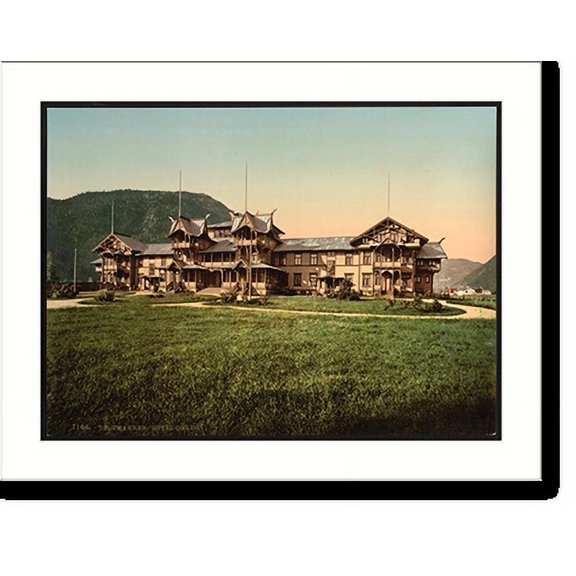 Historic Print, Hotel Dalen Telemarken (i.e Telemark) Norway, 16" x 20"