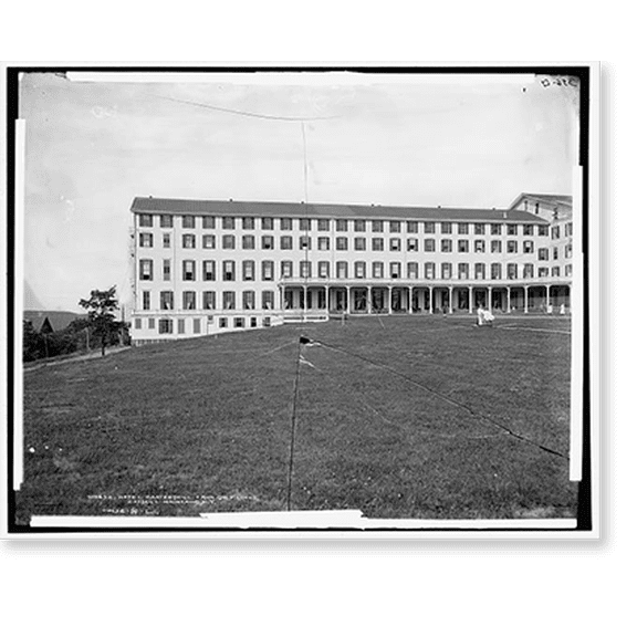 Historic Print, Hotel Kaaterskill from golf links, Catskill Mountains, N.Y. - 2, 16" x 20"