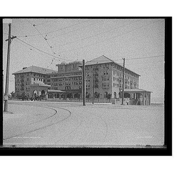 Historic Print, Hotel Virginia, Long Beach, Cal., 18" x 24"