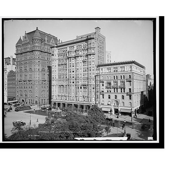 Historic Print, Hotels Netherland and Savoy, New York, 16" x 20"