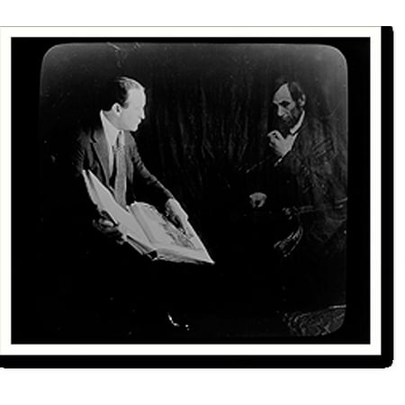Historic Print, [Houdini and the ghost of Abraham Lincoln], 16" x 20"
