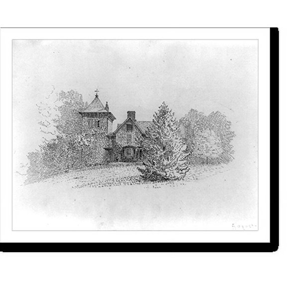 Historic Print, [House], 18" x 24"