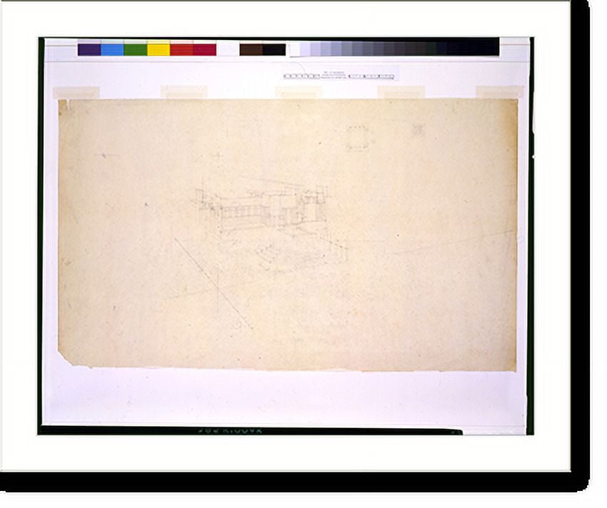 Historic Print, [House (Beverly Hills House") for Aline Barnsdall