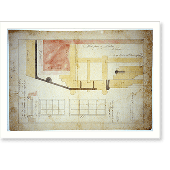 Historic Print, [House (Decatur House") for Commodore Stephen Decatur, 748 Jackson Place, N.W., Washington, D.C. Sash frame, shutters, and window hardware]" - 2, 18" x 24"
