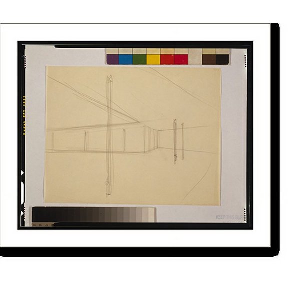 Historic Print, [House (One-bedroom Court House") Sketch perspective]", 16" x 20"