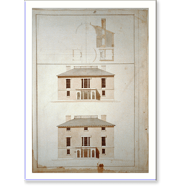 Historic Print, [House (Pope House") for John Pope, Lexington, Kentucky