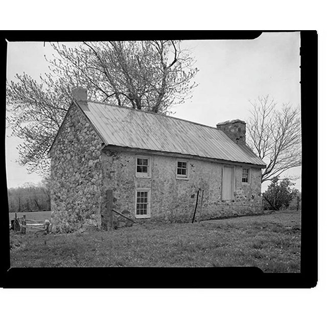 Historic Print, House (Rural Farmhouse), Pleasant Hill Road, Corner