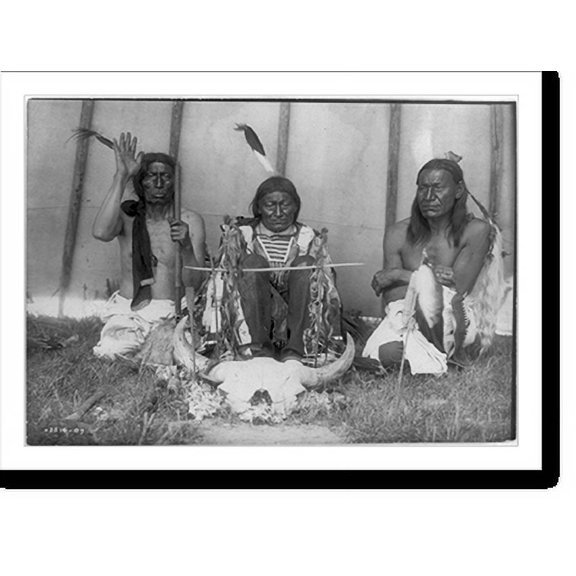 Historic Print, Hu Kalawa Pi, the altar complete, 16" x 20"