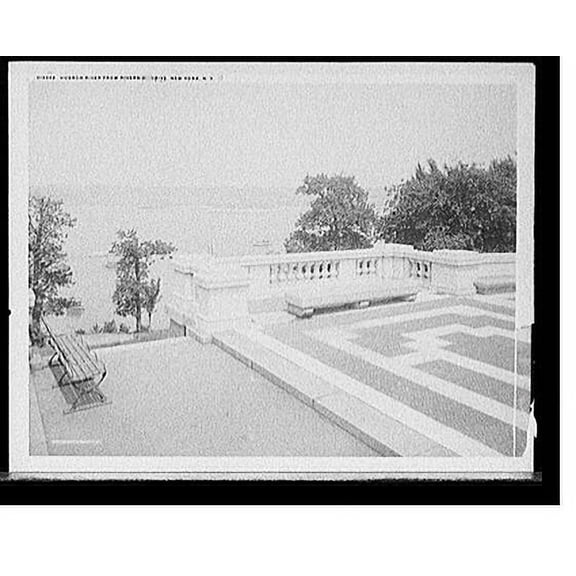 Historic Print, Hudson River from Riverside Drive, New York, N.Y., 16" x 20"