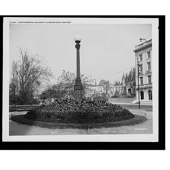 Historic Print, Hudson memorial monument, Riverside Drive, New York, 18" x 24"