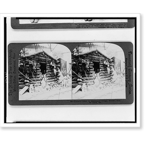 Historic Print, Hunters cabin in Esquimaux village Worlds Fair St. Louis Mo., 16" x 20"