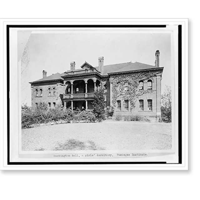 Historic Print, Huntington Hall, a girls' dormitory, Tuskegee Institute