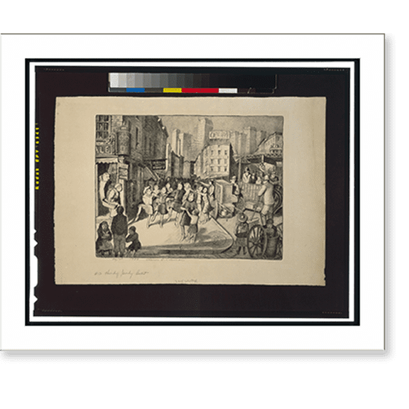 Historic Print, Hurdy gurdy ballet.Glenn O. Coleman., 18" x 24"