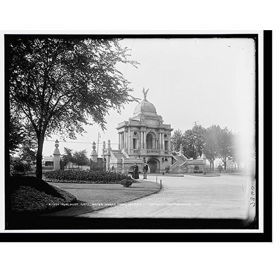 Historic Print, Hurlburt [i.e. Hurlbut] Gate, Water Works Park, Detroit, 18" x 24"