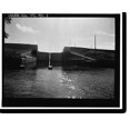 Historic Print, Hurricane Gate Structure 4, Herbert Hoover Dike on Lake