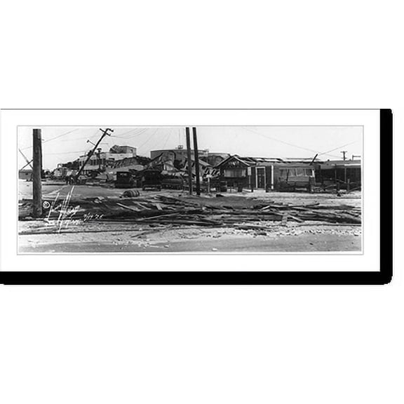 Historic Print, [Hurricane damage, Miami, Florida], 18" x 24"