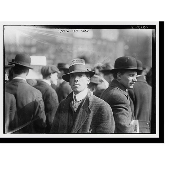 Historic Print, I.W.W. Hat Card . Bread of Revolution, 18" x 24"