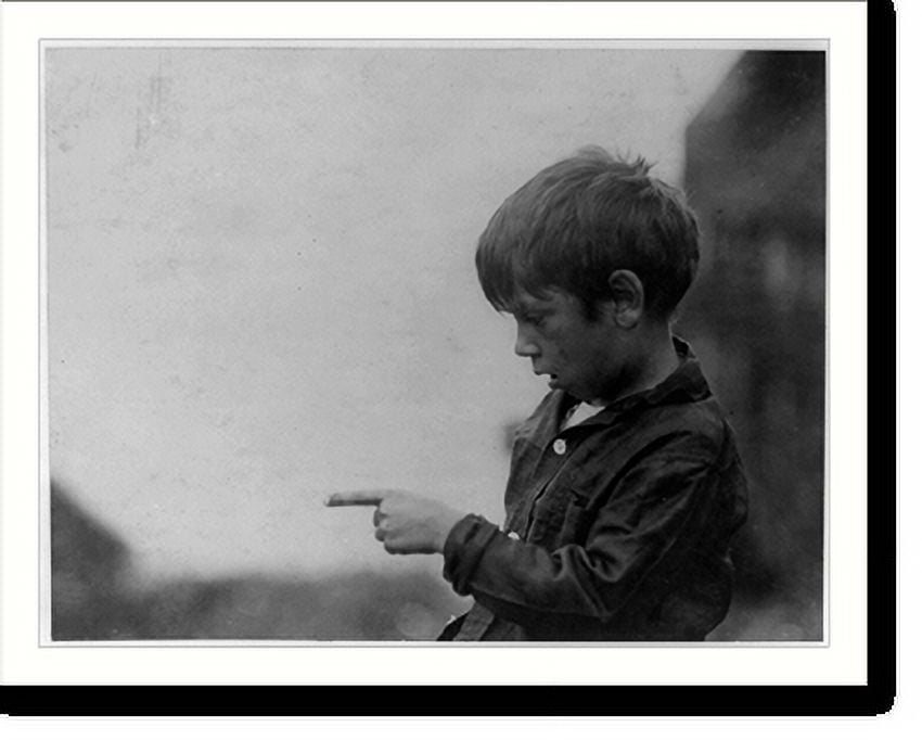 Historic Print, I cut my finger nearly off, cutting sardines the other