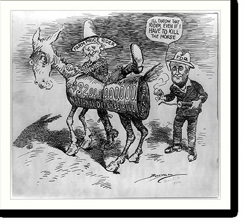 Historic Print, I'll throw that rider even if I have to kill the horse