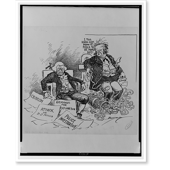 Historic Print, I, too, know just how it feels to be hard hit!, 18" x 24"