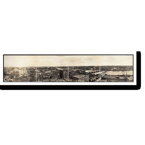 Historic Print, IA Waterloo 1907 PHOTO, Width 11" x Length 49"