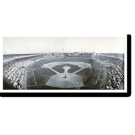 Historic Print, IL Chicago Giants vs. Cubs 1908a PHOTO, Width 11" x Length 49"