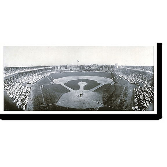 Historic Print, IL Chicago Giants vs. Cubs 1908a PHOTO, Width 7" x Length 36"