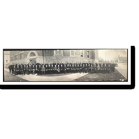 Historic Print, IL Evangelical Association Naperville 1915 PHOTO, Width 7" x Length 36"