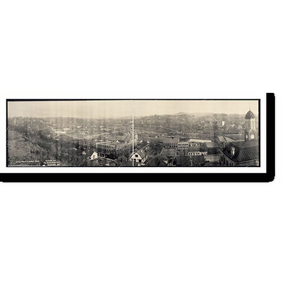 Historic Print, IL Galena from high school 1915 PHOTO, Width 11" x Length 49"