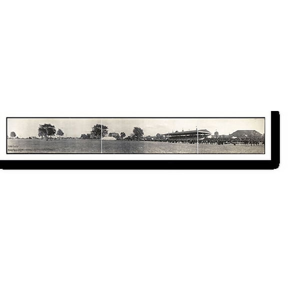 Historic Print, IL Grand stand State Fair Grounds 1909 PHOTO, Width 7" x Length 36"