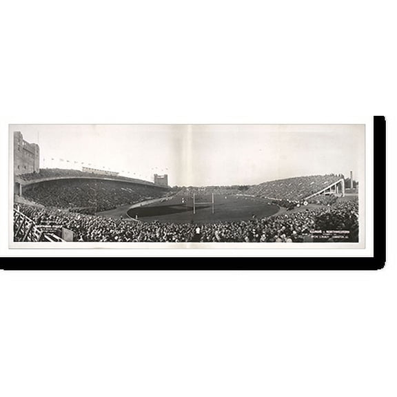 Historic Print, IL Illinois vs. Northwestern Evanston 1927 PHOTO, Width 7" x Length 36"